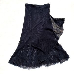 Naked Cha Cha Cha fishnet flounced skirt